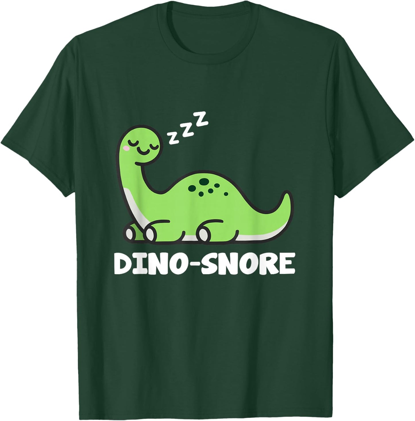 Dino Snore Adult Dinosaur T-Shirt - T-Shirt | Forest