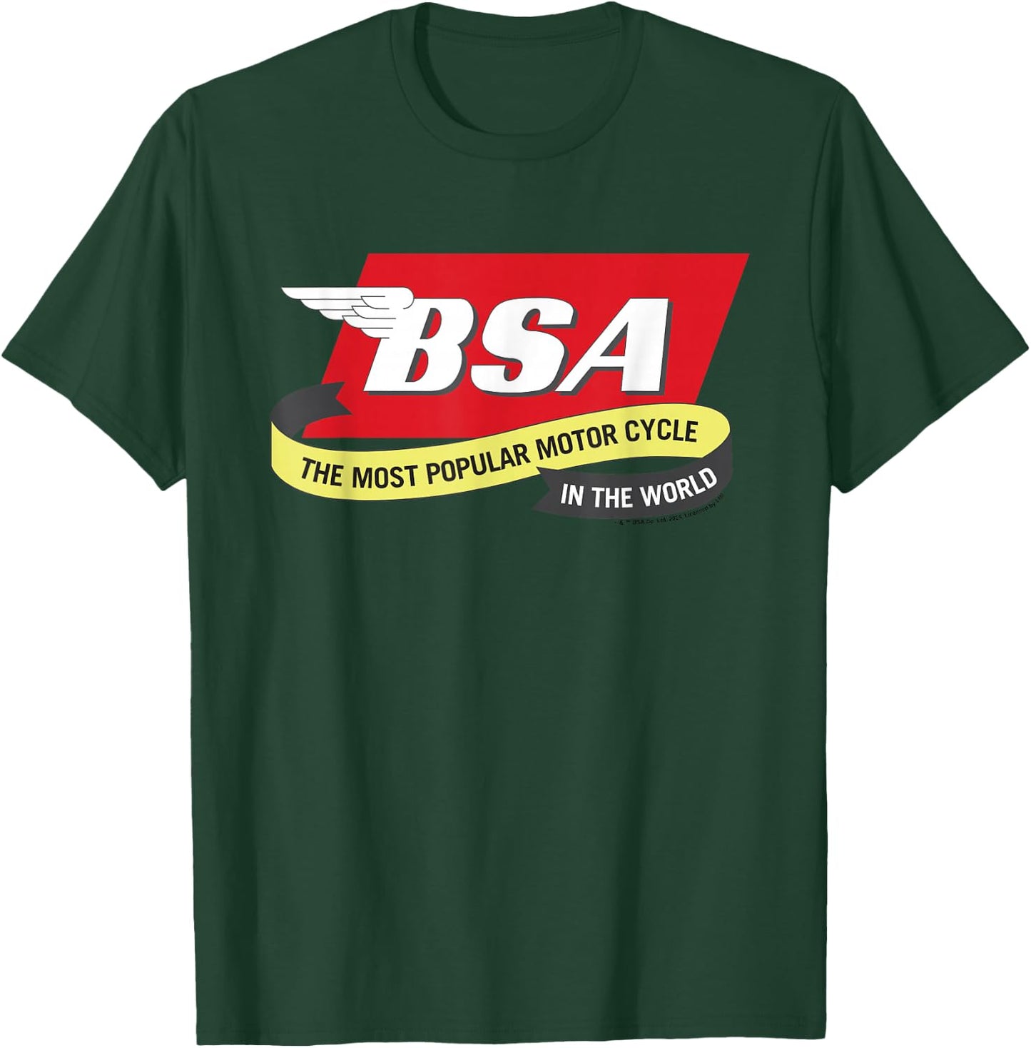 BSA Wingtip Logo Most Popular Motor Cycle T-Shirt - T-Shirt | Forest