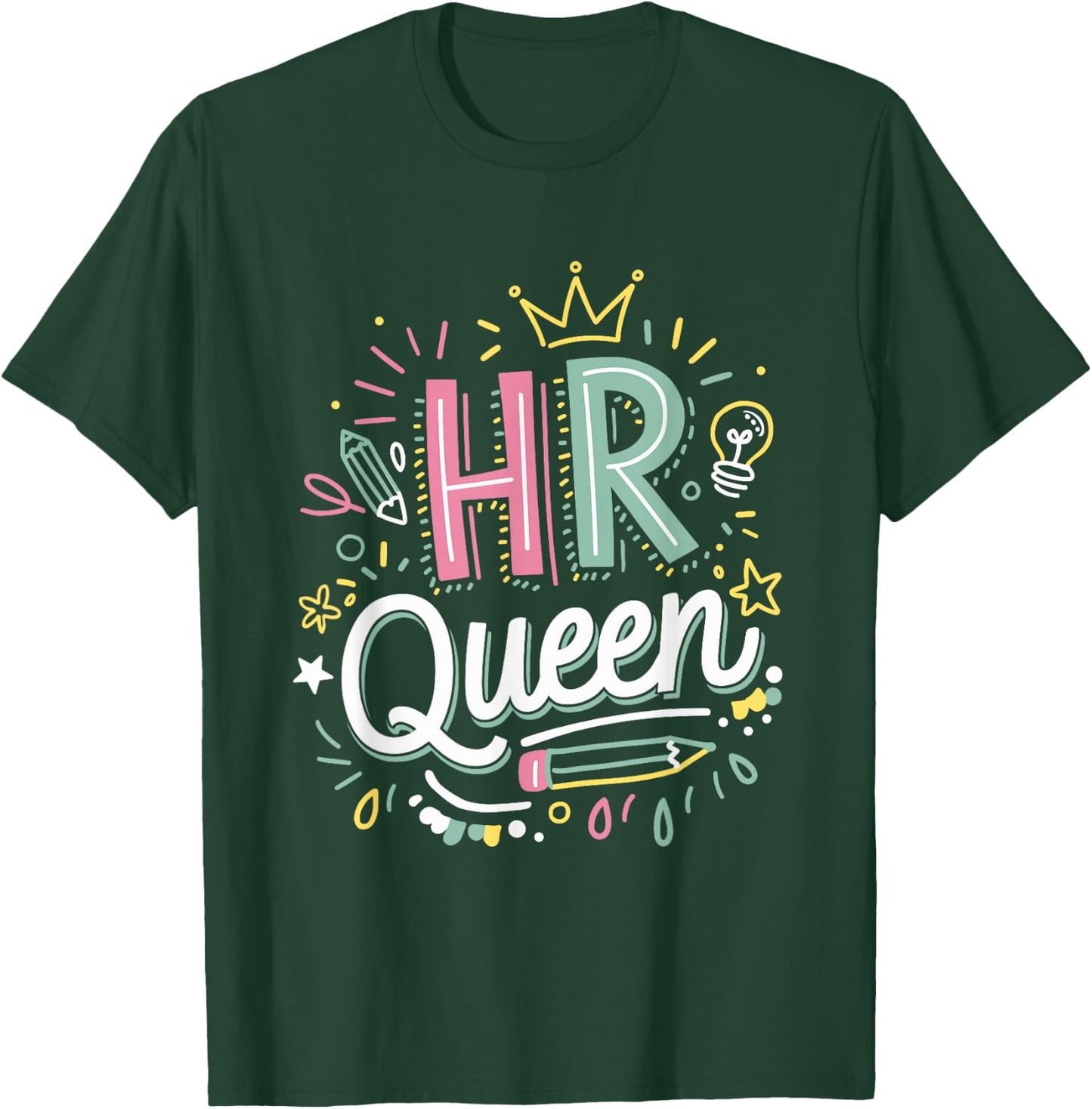 HR Queen for Human Resources Team T-Shirt - T-Shirt | Forest