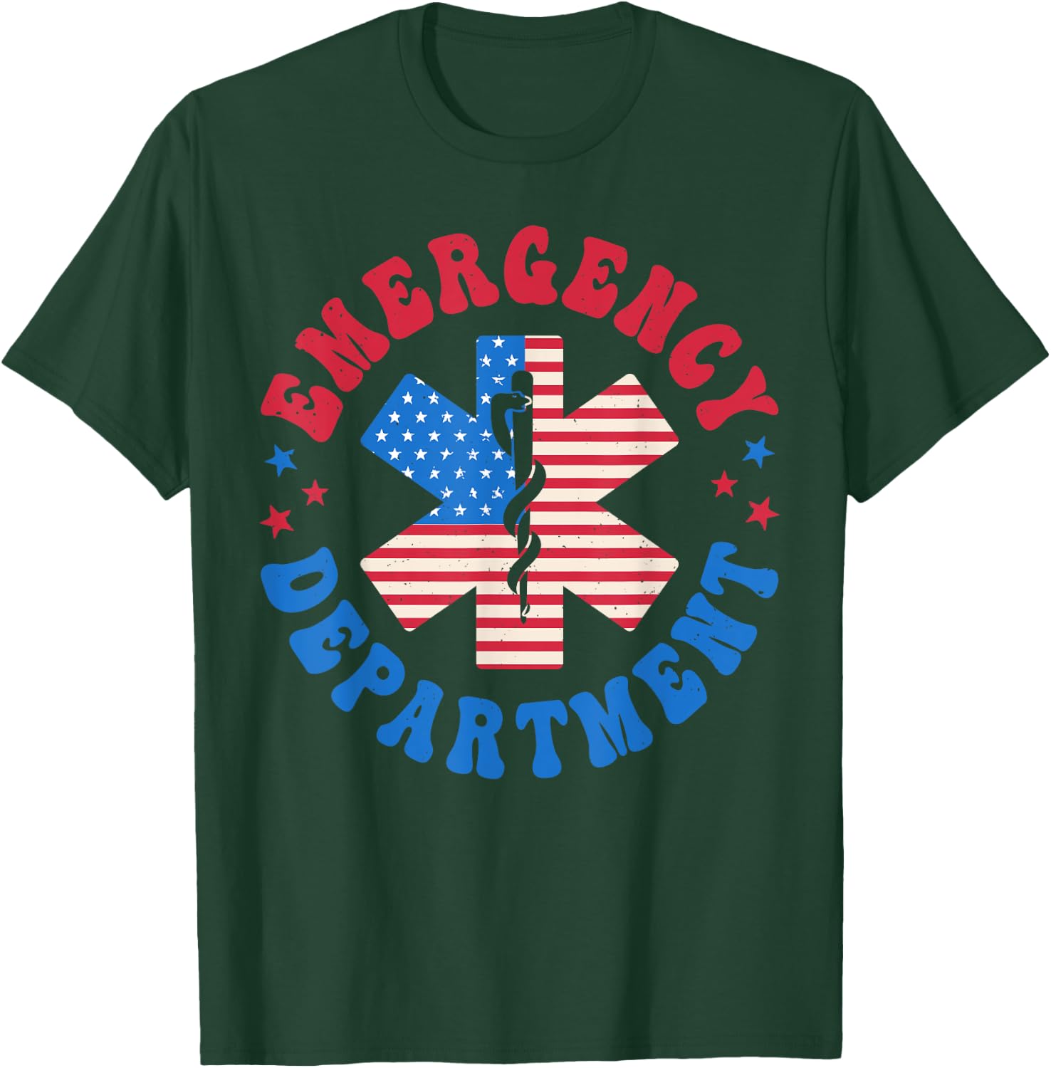 Emergency Department 4th of July Emergency Room Er Nurse T-Shirt - T-Shirt | Forest
