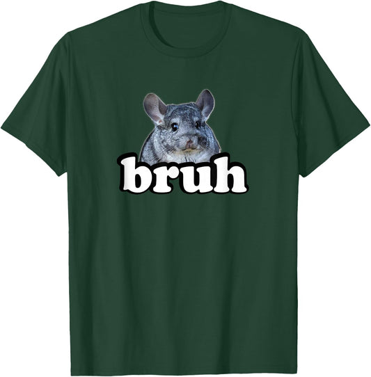 Boys Girls Cute Bruh Kids Pet Chinchilla Lover T-Shirt - T-Shirt | Forest