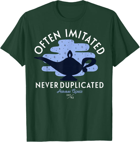 Disney Aladdin Genie Often Imitated Never Duplicated T-Shirt - T-Shirt | Forest