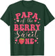 Papa Of The Berry Sweet One Strawberry First Birthday T-Shirt - T-Shirt | Forest
