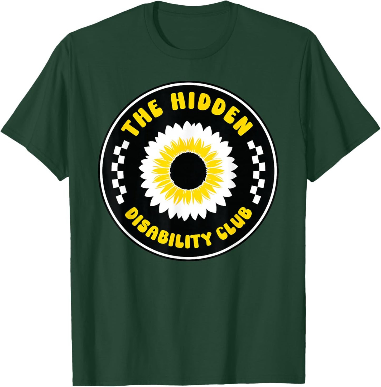HIDDEN DISABILITY CLUB Sunflower Awareness T-Shirt - T-Shirt | Forest