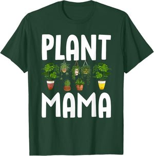 Cool Plant Mama Art For Mom Women Girl Gardening Plant Lady T-Shirt - T-Shirt | Forest