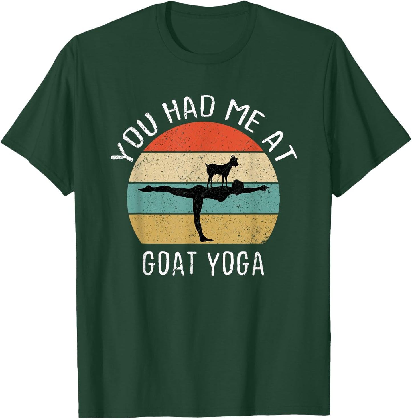 Goat Yoga Retro You Had Me At Baa Maste Goat Yoga Women T-Shirt - T-Shirt | Forest