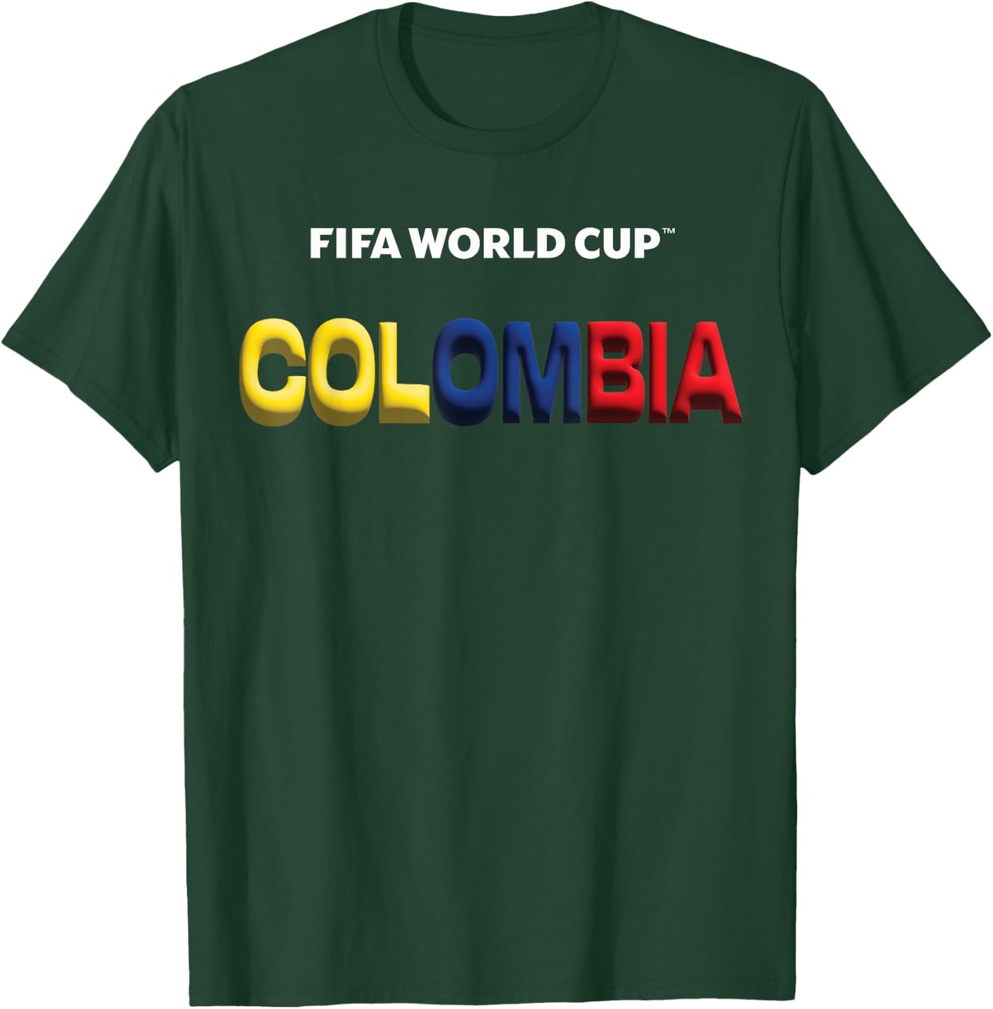 FIFA World CUP26 Colombia Bubble Color T-Shirt - T-Shirt | Forest