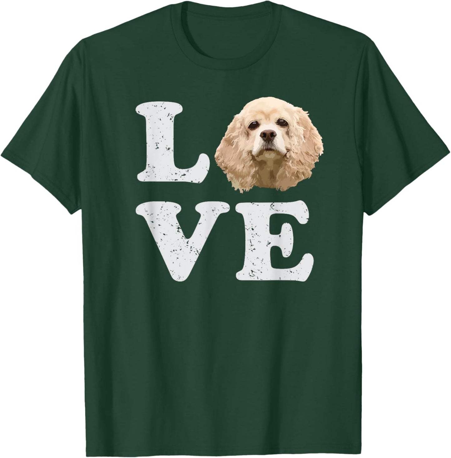 I Love My Cocker Spaniel | Puppy Dog Men Women Girls Kids T-Shirt - T-Shirt | Forest