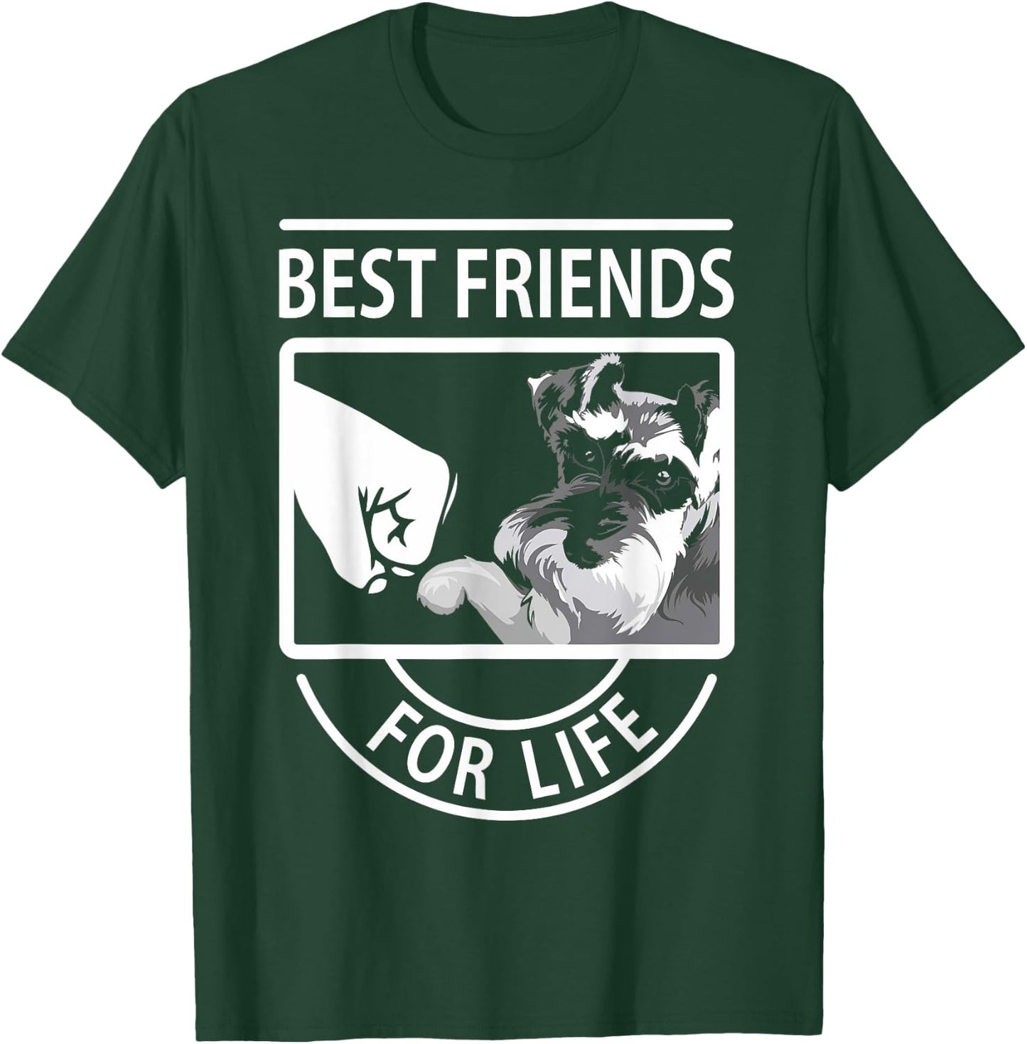 Schnauzer Best Friends For Life T-Shirt - T-Shirt | Forest