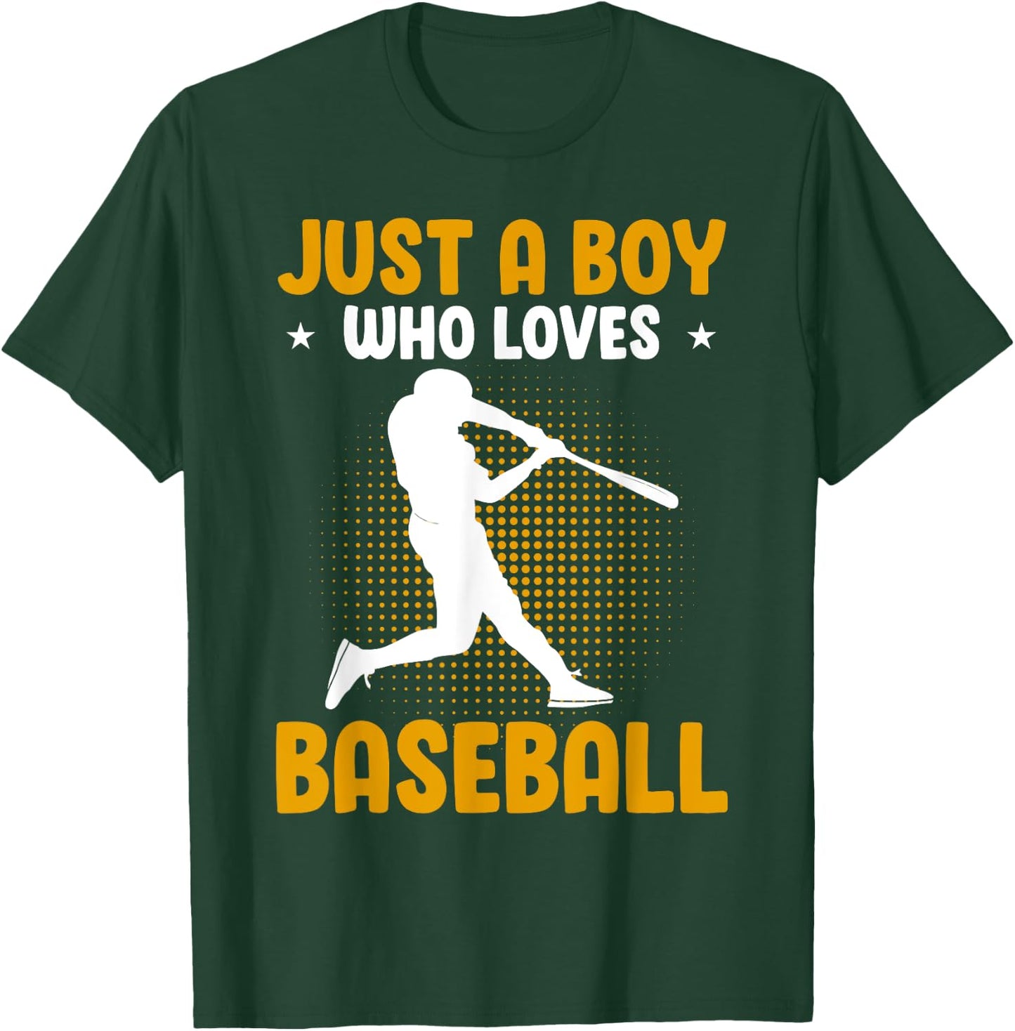 Just A Boy Who Loves Baseball T-Shirt - T-Shirt | Forest