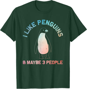 Cool Penguin Design Women Kids Animal Penguin Lover T-Shirt - T-Shirt | Forest