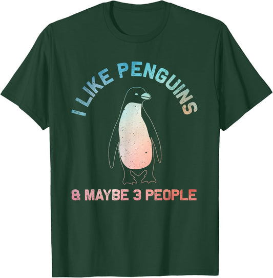 Cool Penguin Design Women Kids Animal Penguin Lover T-Shirt - T-Shirt | Forest