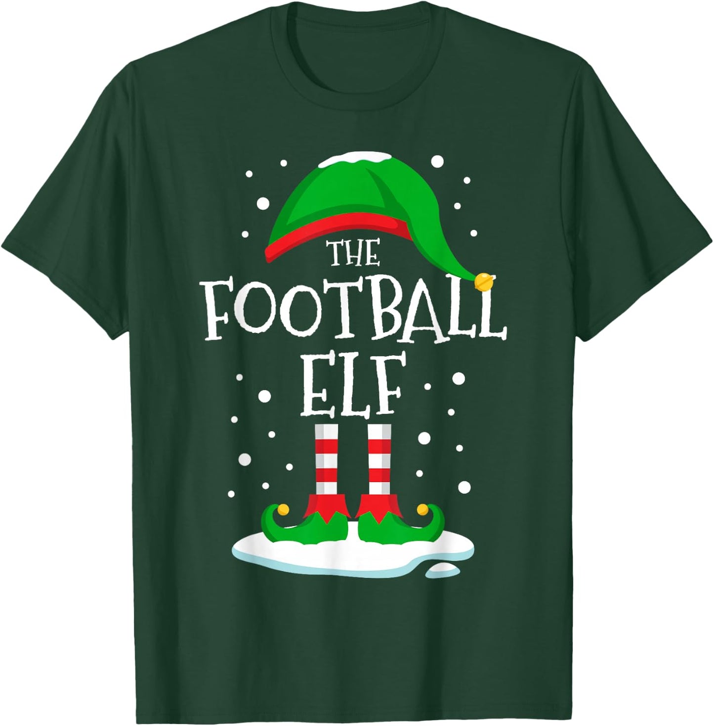 The Football Elf Christmas Family Matching Xmas Group Funny T-Shirt - T-Shirt | Forest