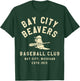 Bay City Beavers Michigan Vintage Defunct Baseball T-Shirt - T-Shirt | Forest