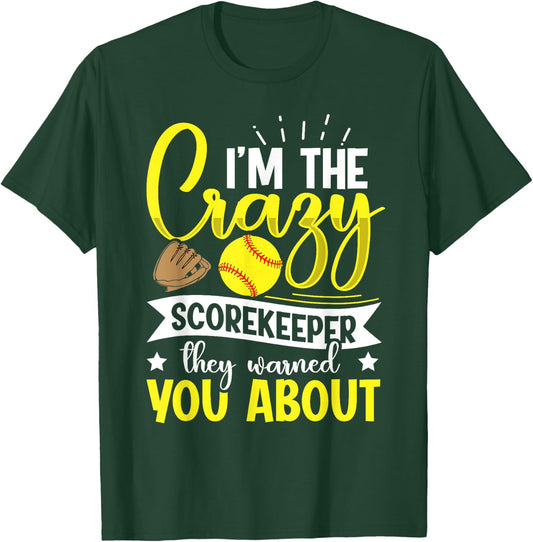Softball Scorekeeper Design for a Score Book Keeper T-Shirt - T-Shirt | Forest