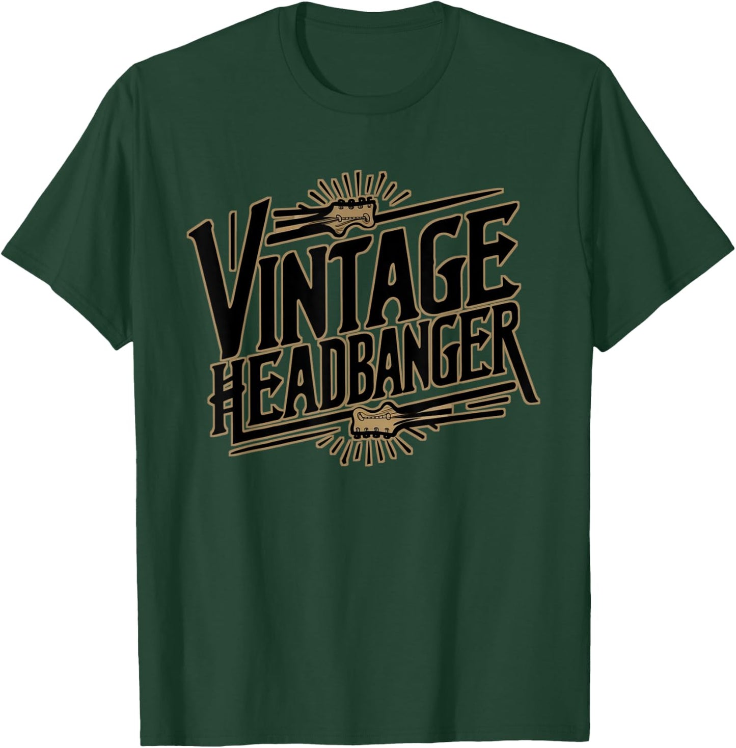 Vintage Headbanger 80's Heavy Metal Music Lovers Funny T-Shirt - T-Shirt | Forest