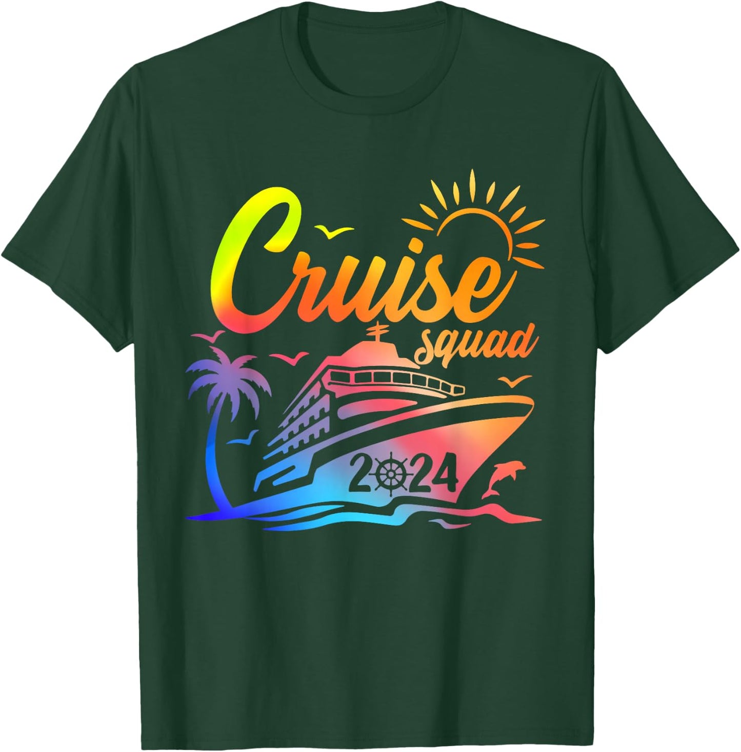 Cruise Squad My First Cruise 2024 Vacation Matching Family T-Shirt - T-Shirt | Forest
