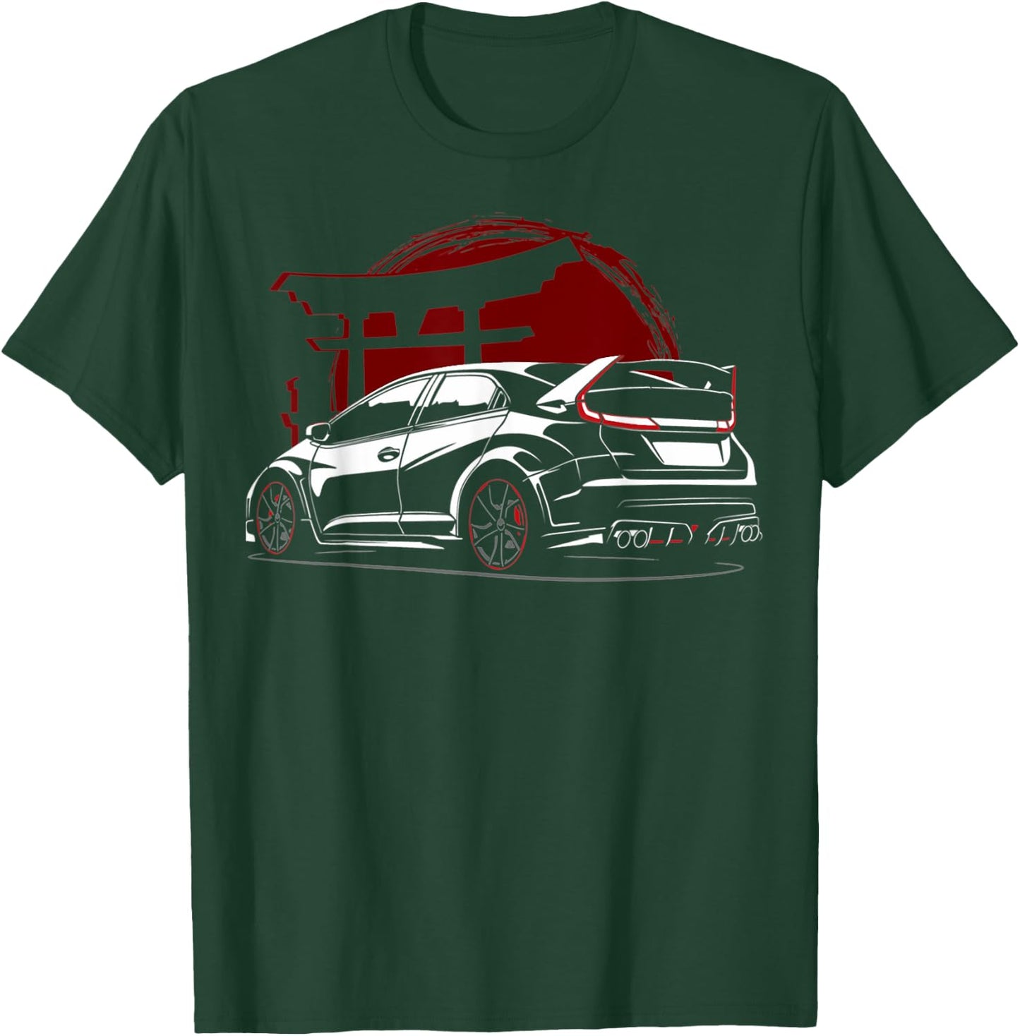 2015 Civic Type R EK Japanese Car T-Shirt - T-Shirt | Forest