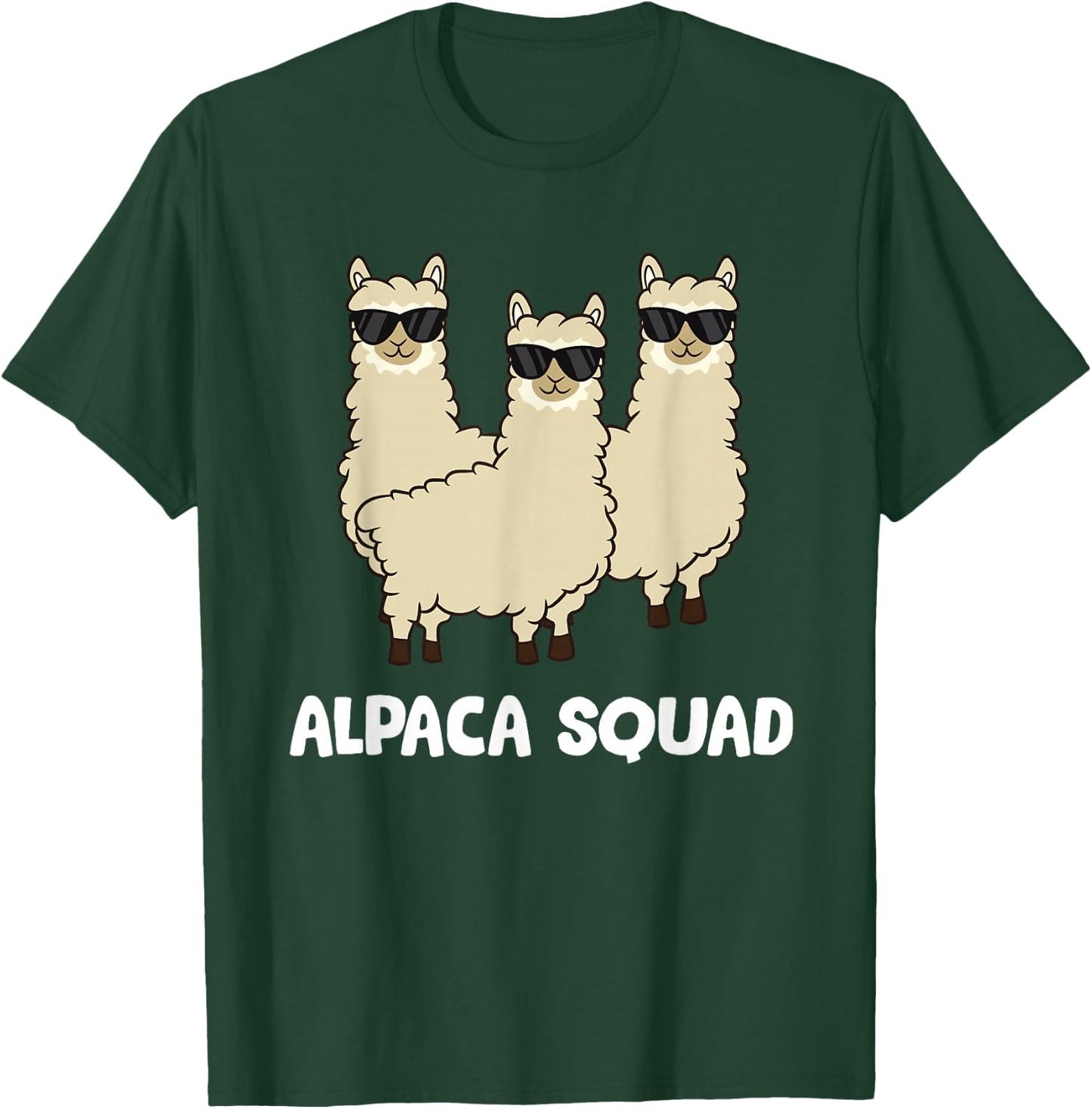Alpaca Squad Team Alpacas Love Alpacas T-Shirt - T-Shirt | Forest