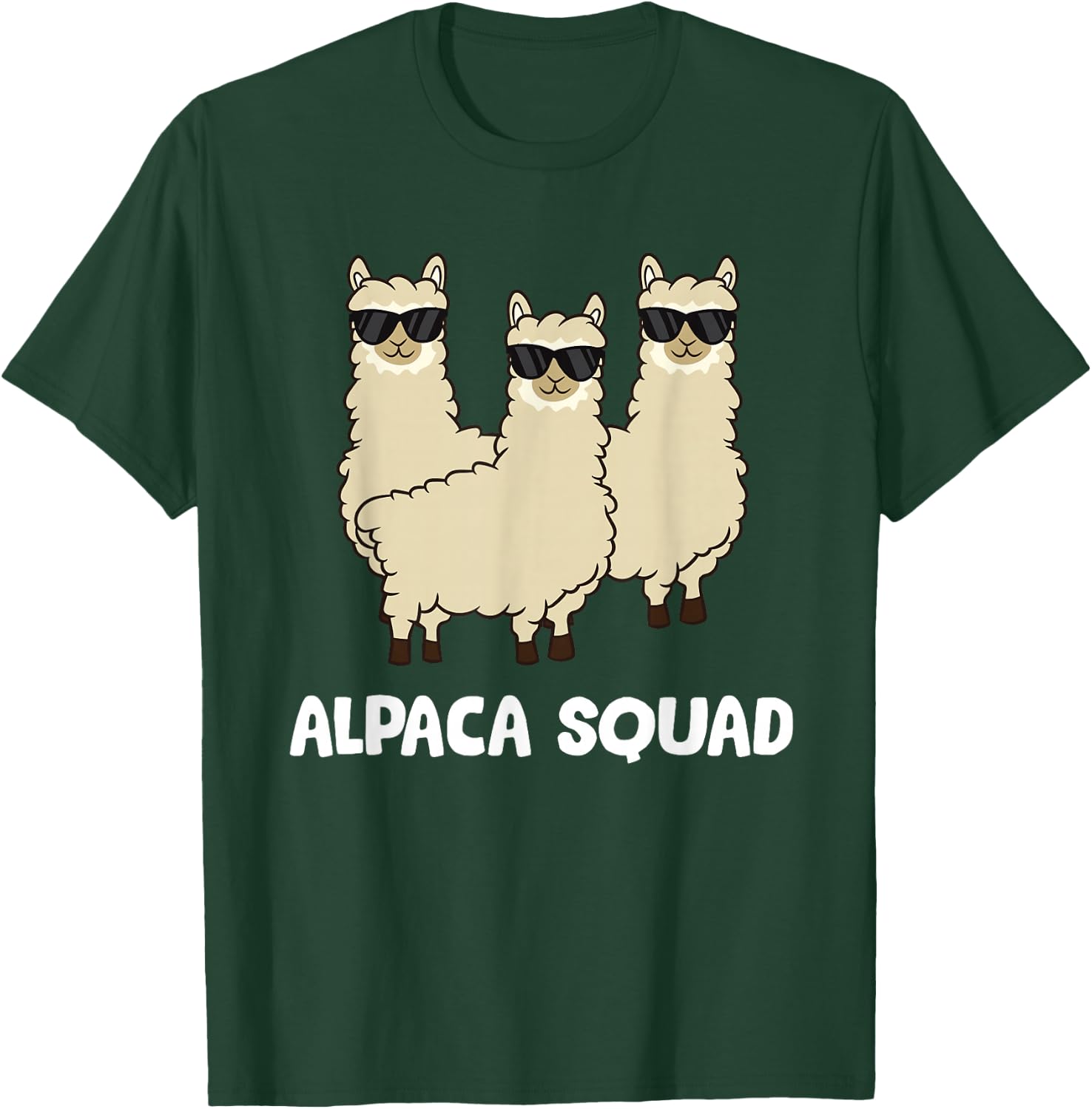 Alpaca Squad Team Alpacas Love Alpacas T-Shirt - T-Shirt | Forest