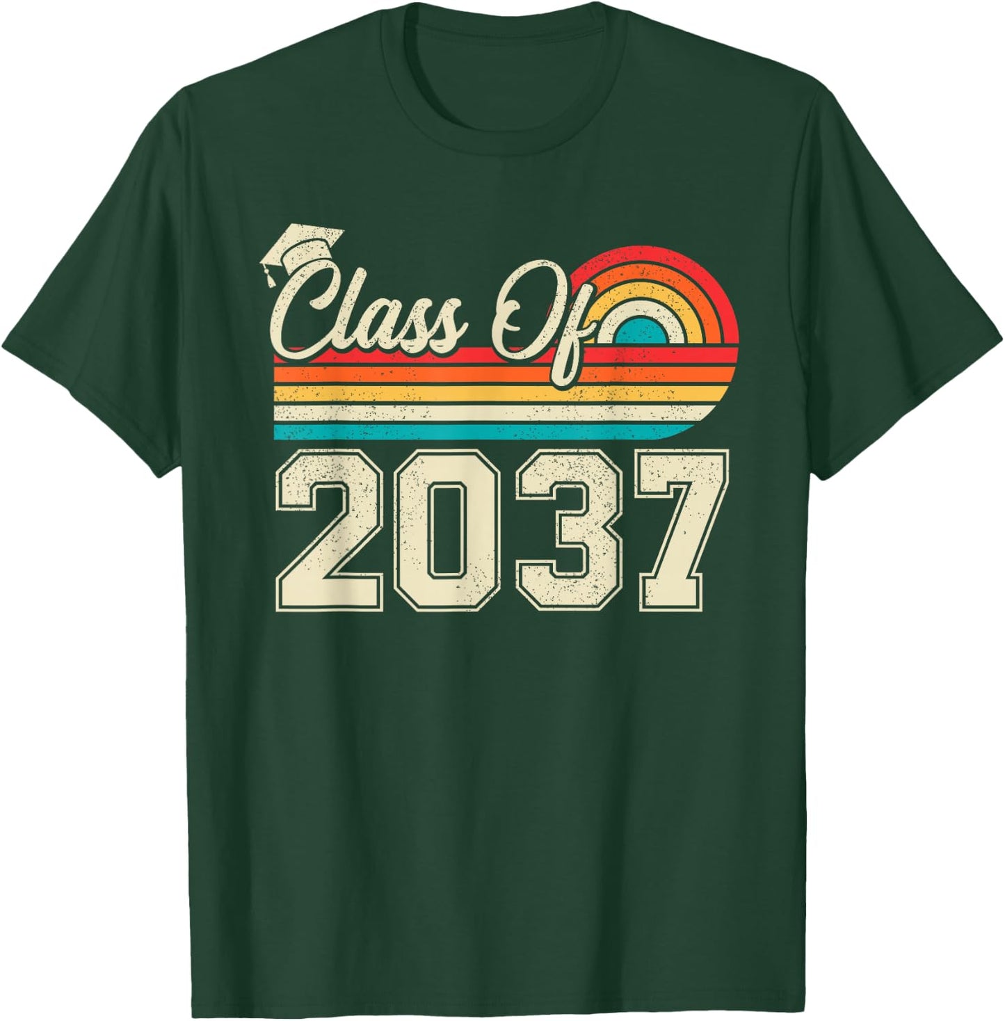 Class Of 2037 Grow With Me Kindergarten Boy T-Shirt - T-Shirt | Forest