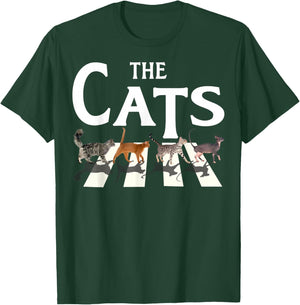 Cat Rock Music Funny Cat Lover Gifts , Women, Kids T-Shirt - T-Shirt | Forest