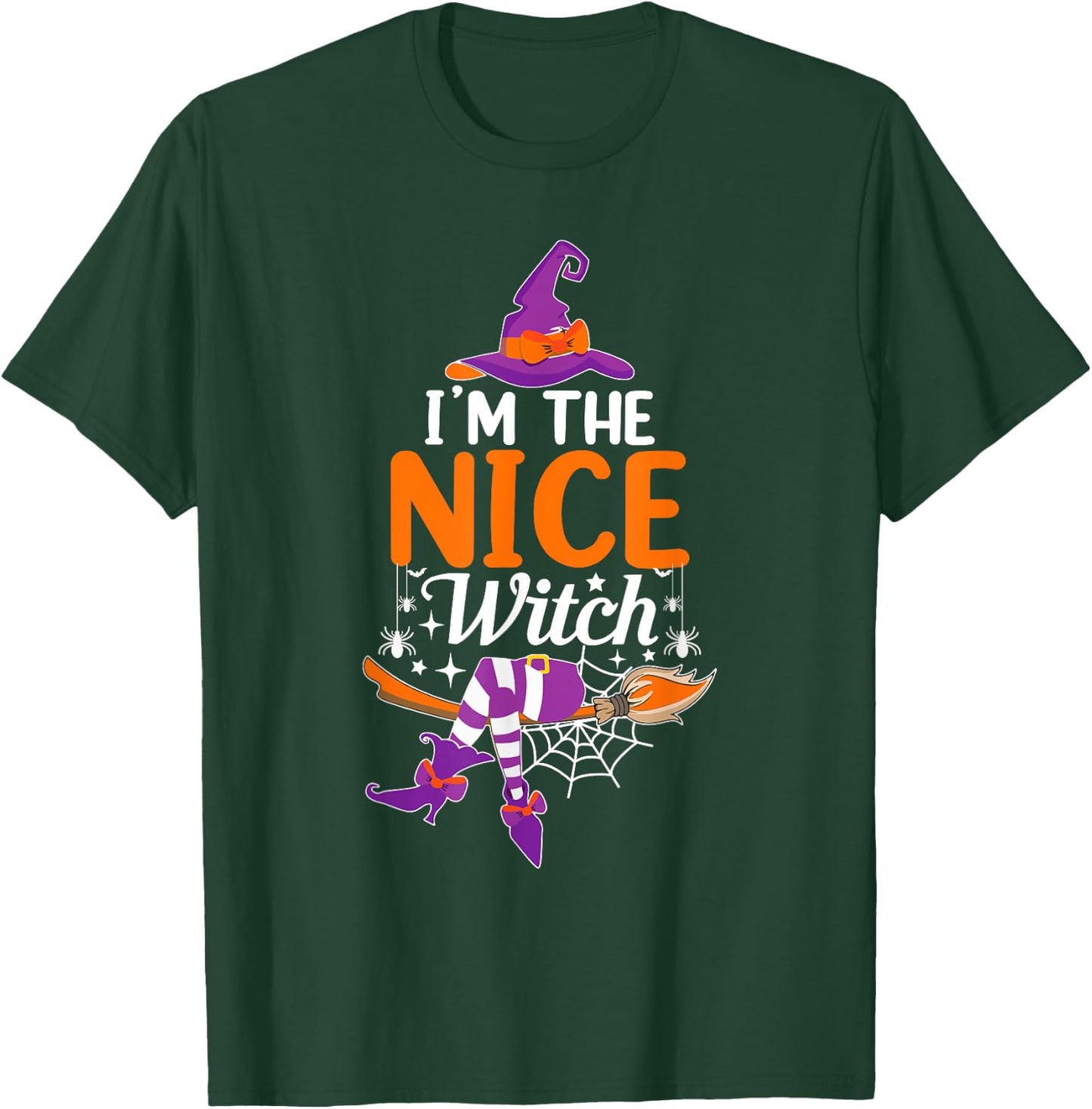 I'm The Nice Witch Funny Halloween Family Matching T-Shirt - T-Shirt | Forest