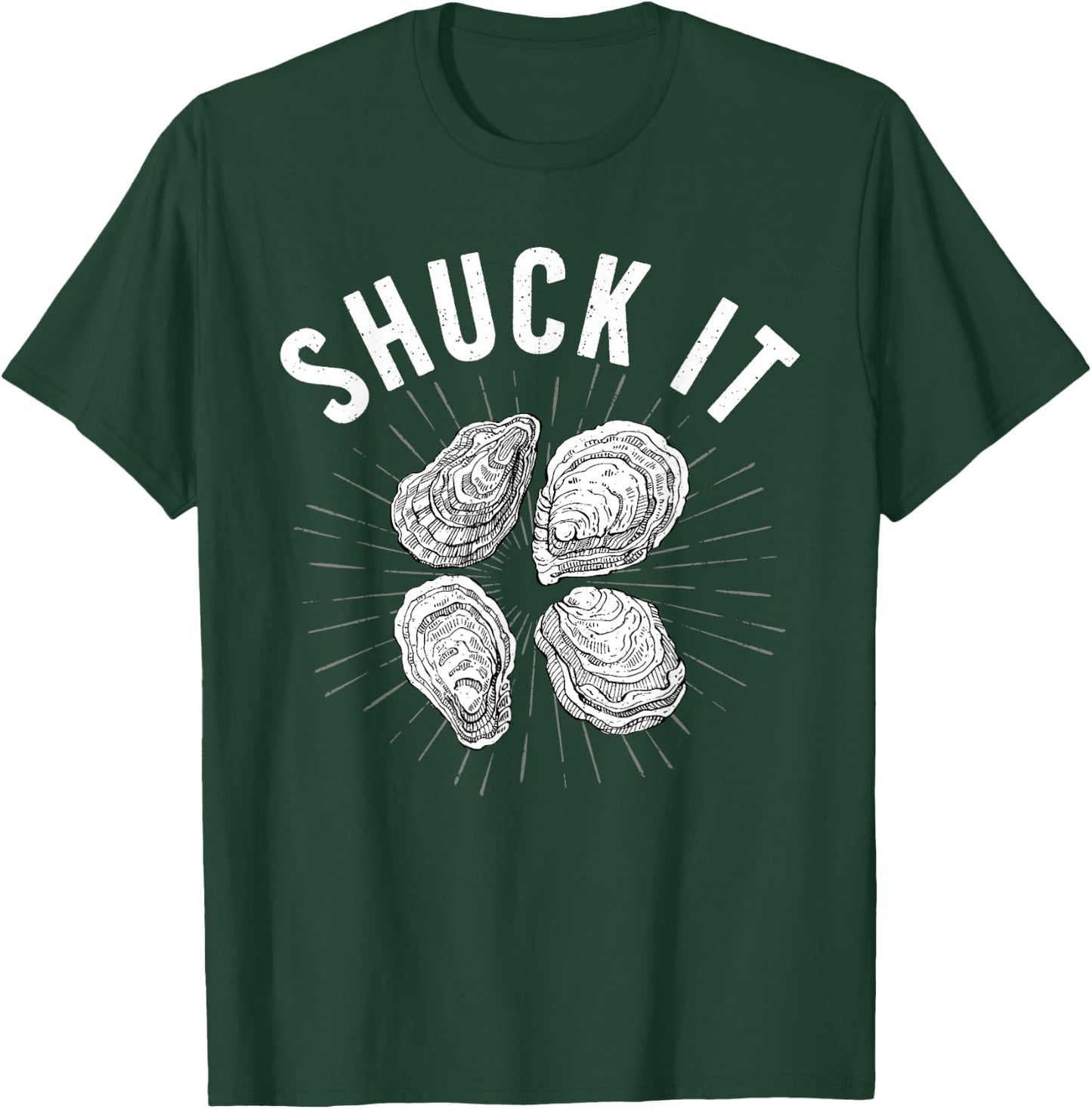 Cool Oyster Art Women Oyster Shucker Shuck Shucking T-Shirt - T-Shirt | Forest