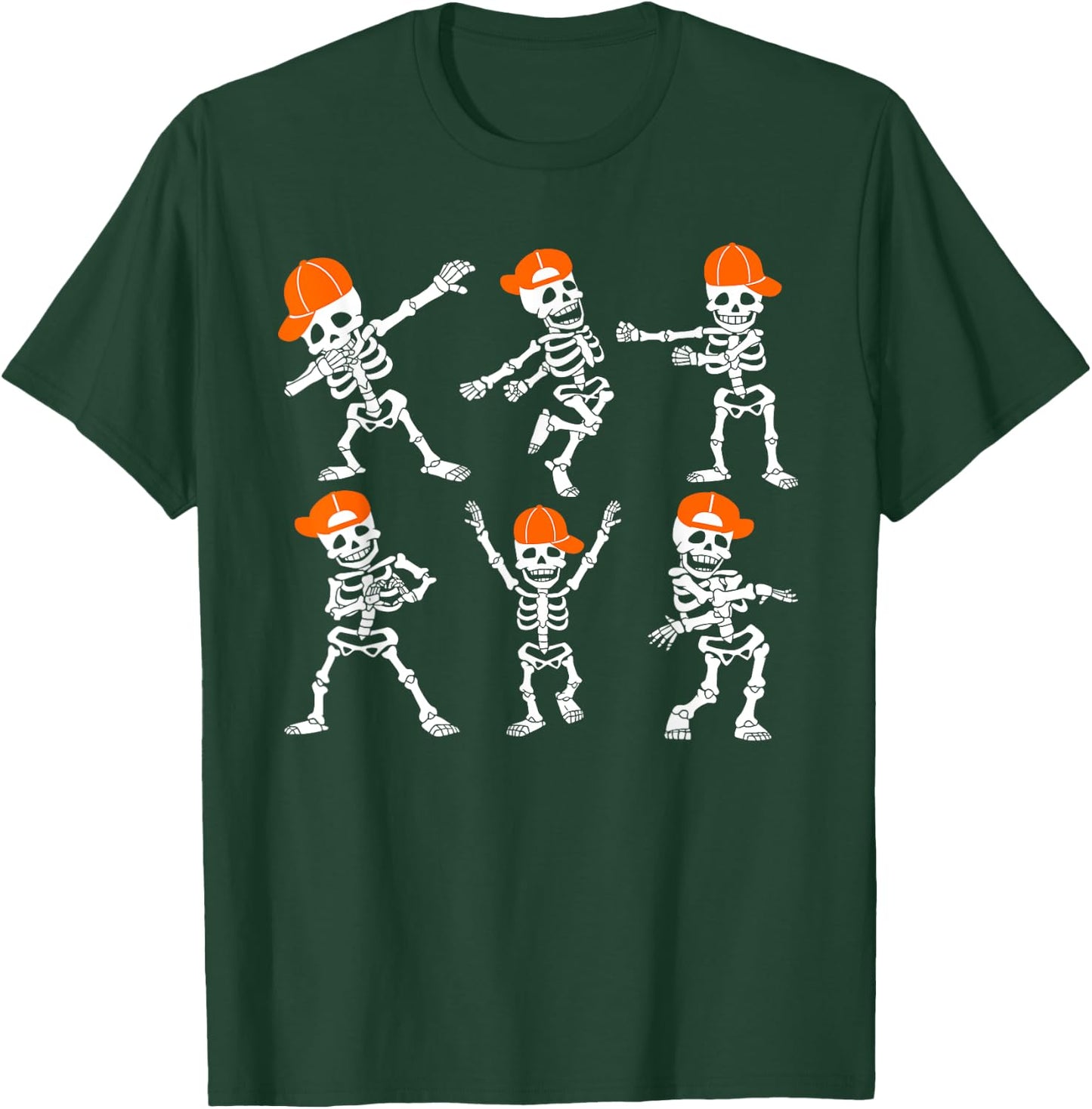 Halloween Shirt Boys Kids Toddler Dancing Skeleton Cap Funny T-Shirt - T-Shirt | Forest