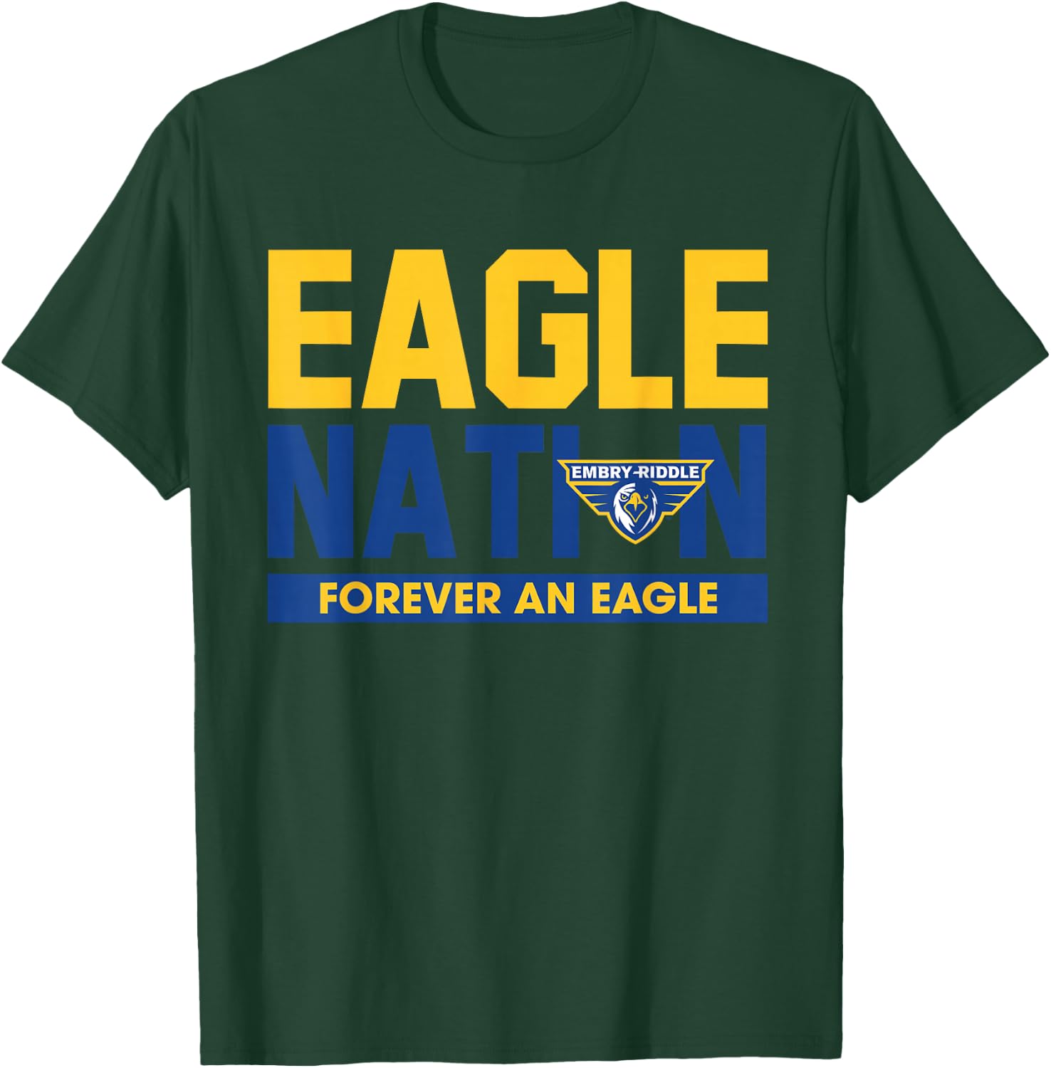 Embry Riddle Eagles | Official NCAA Merch | NCAFEMB04 T-Shirt - T-Shirt | Forest
