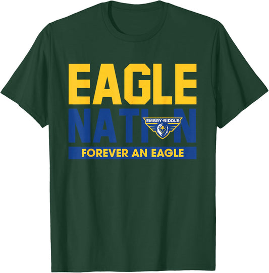Embry Riddle Eagles | Official NCAA Merch | NCAFEMB04 T-Shirt - T-Shirt | Forest