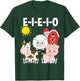 Toddler Kids Old MacDonald Had a Farm E-I-E-I-O Nursery Song T-Shirt - T-Shirt | Forest