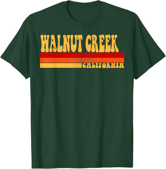 WALNUT CREEK California City Vintage Roots Retro 70s 80s T-Shirt - T-Shirt | Forest