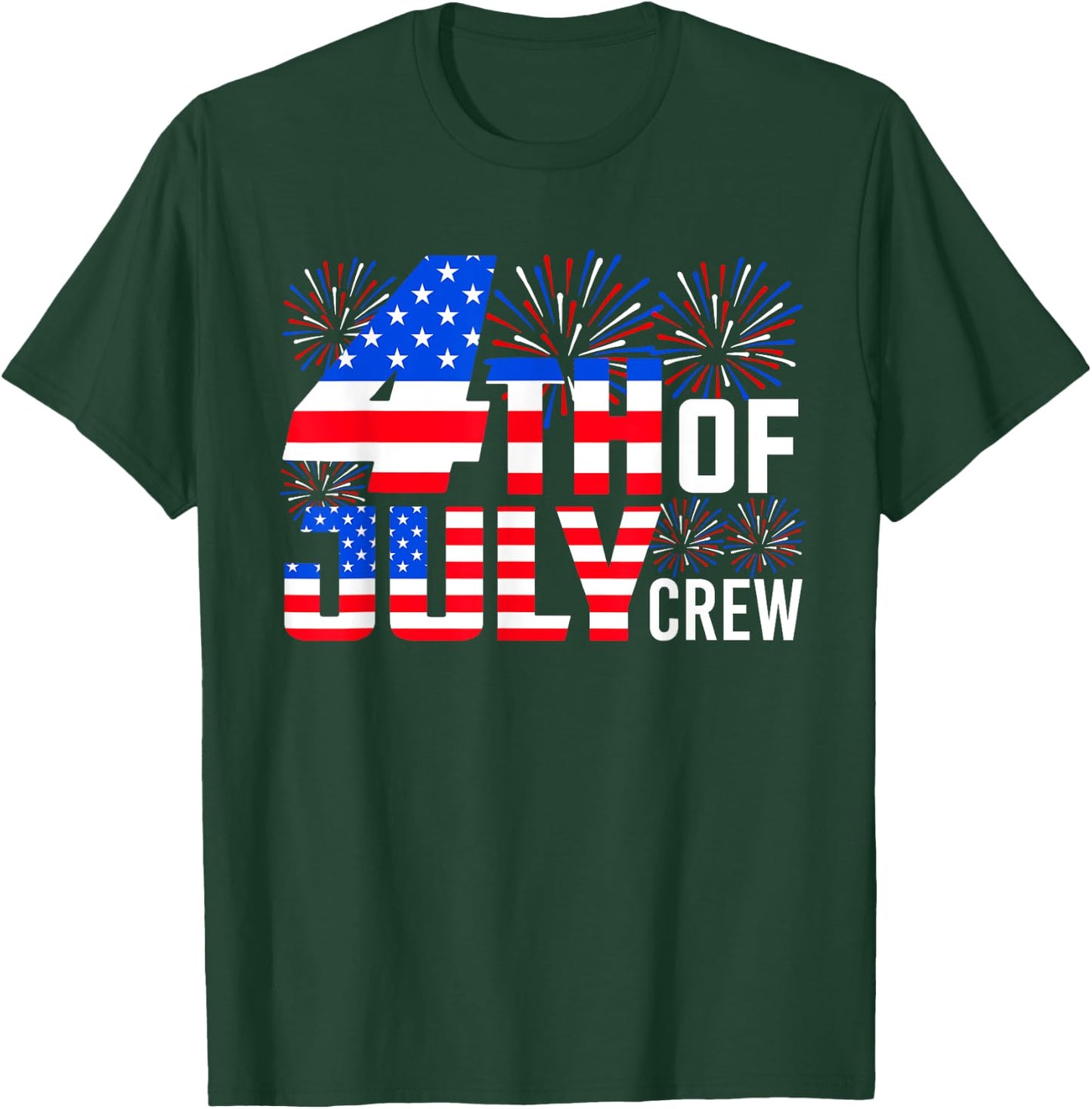 4th Of July Crew Funny Independence Day Family Matching T-Shirt - T-Shirt | Forest
