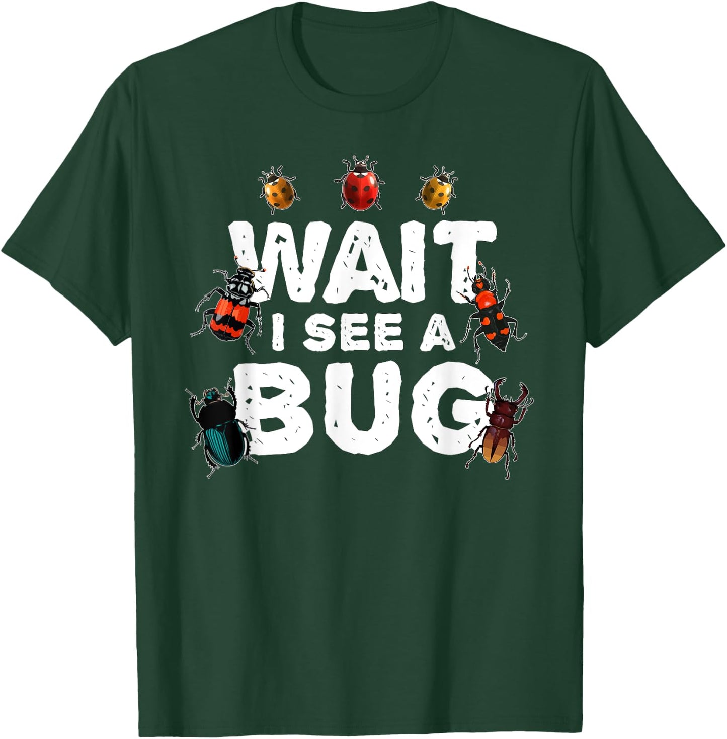 Funny Bug Women Insect Ladybug Science Entomologist T-Shirt - T-Shirt | Forest