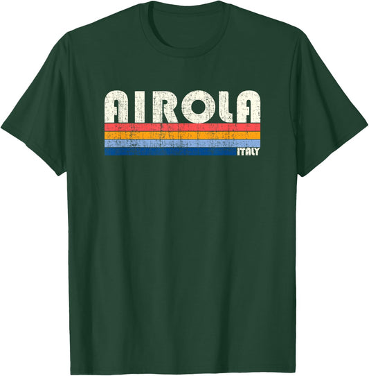 Retro Vintage 70s 80s Style Airola, Italy T-Shirt - T-Shirt | Forest