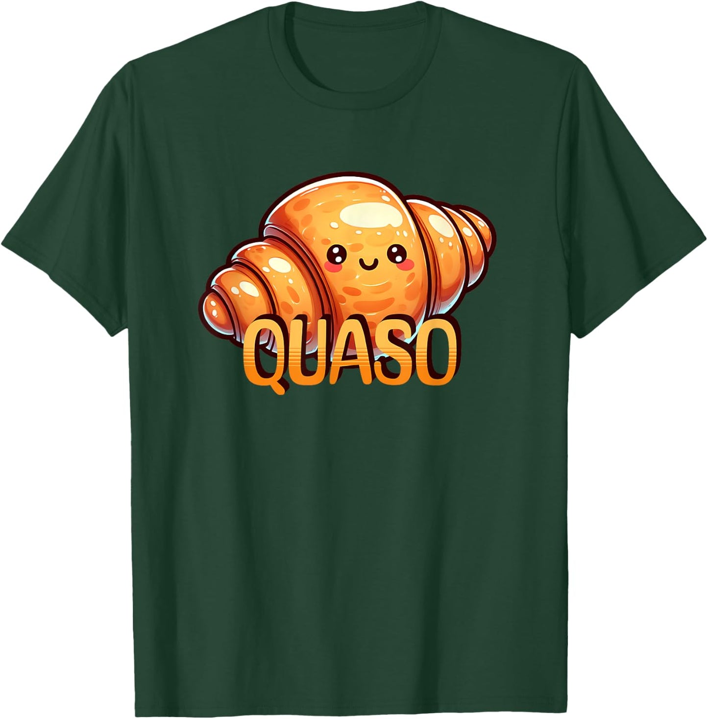 Croissant Kawaii Cute Quaso Meme T-Shirt - T-Shirt | Forest