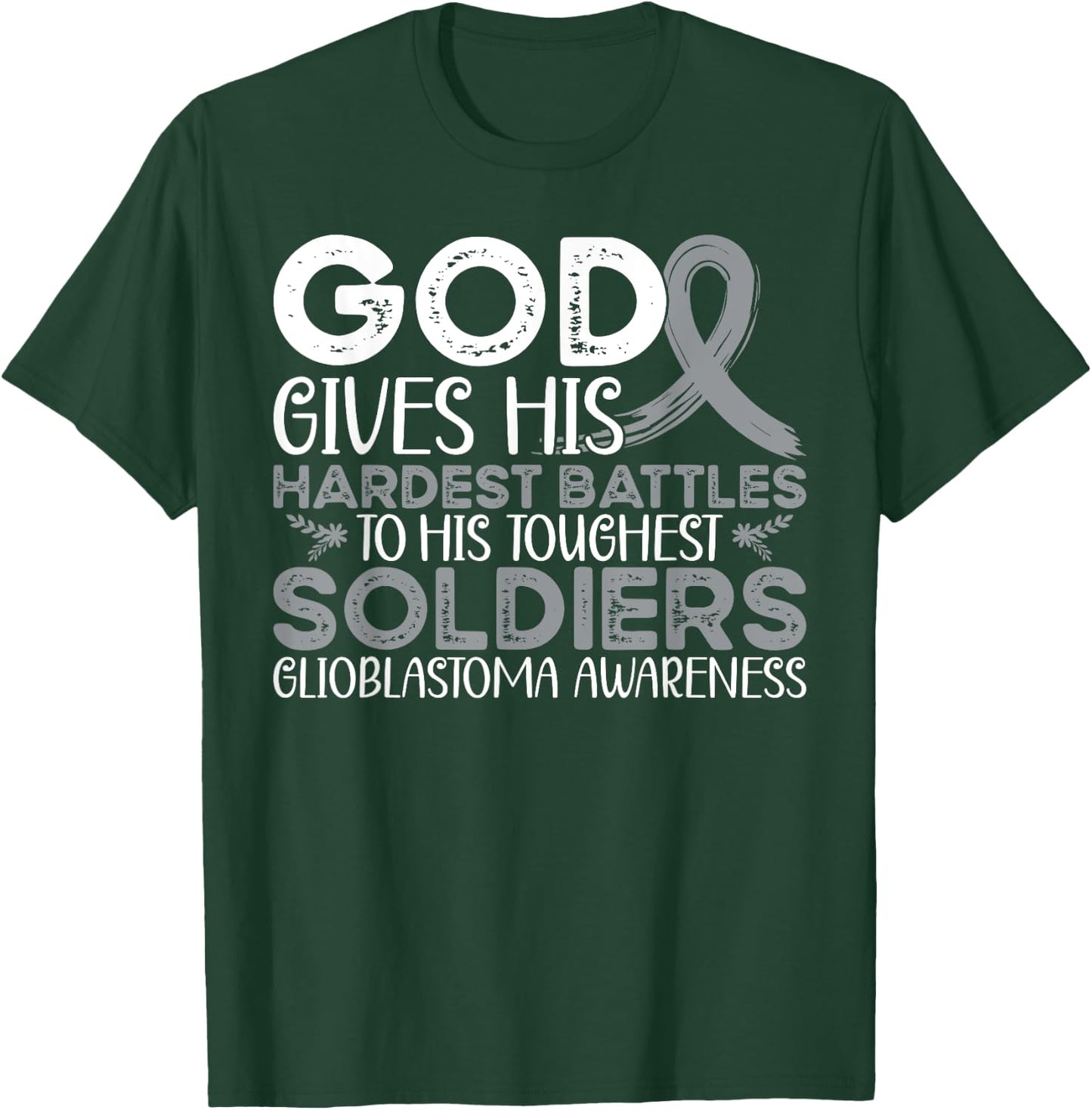 Glioblastoma Awareness Glioblastoma Warrior T-Shirt - T-Shirt | Forest