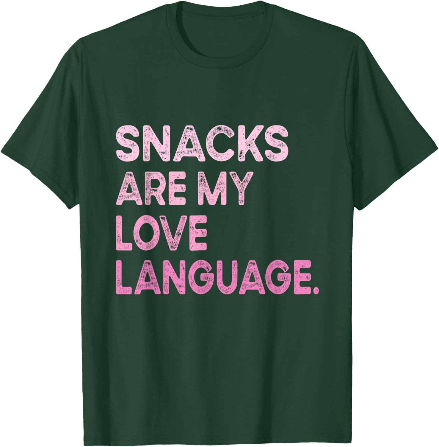 Snacks Are My Love Language Valentine Day Kids Boys T-Shirt - T-Shirt | Forest