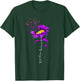 Overdose Awareness Month Sunflower Purple Ribbon T-Shirt - T-Shirt | Forest