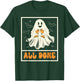 Halloween Vibes Spooky American Sign Language ASL All Done T-Shirt - T-Shirt | Forest