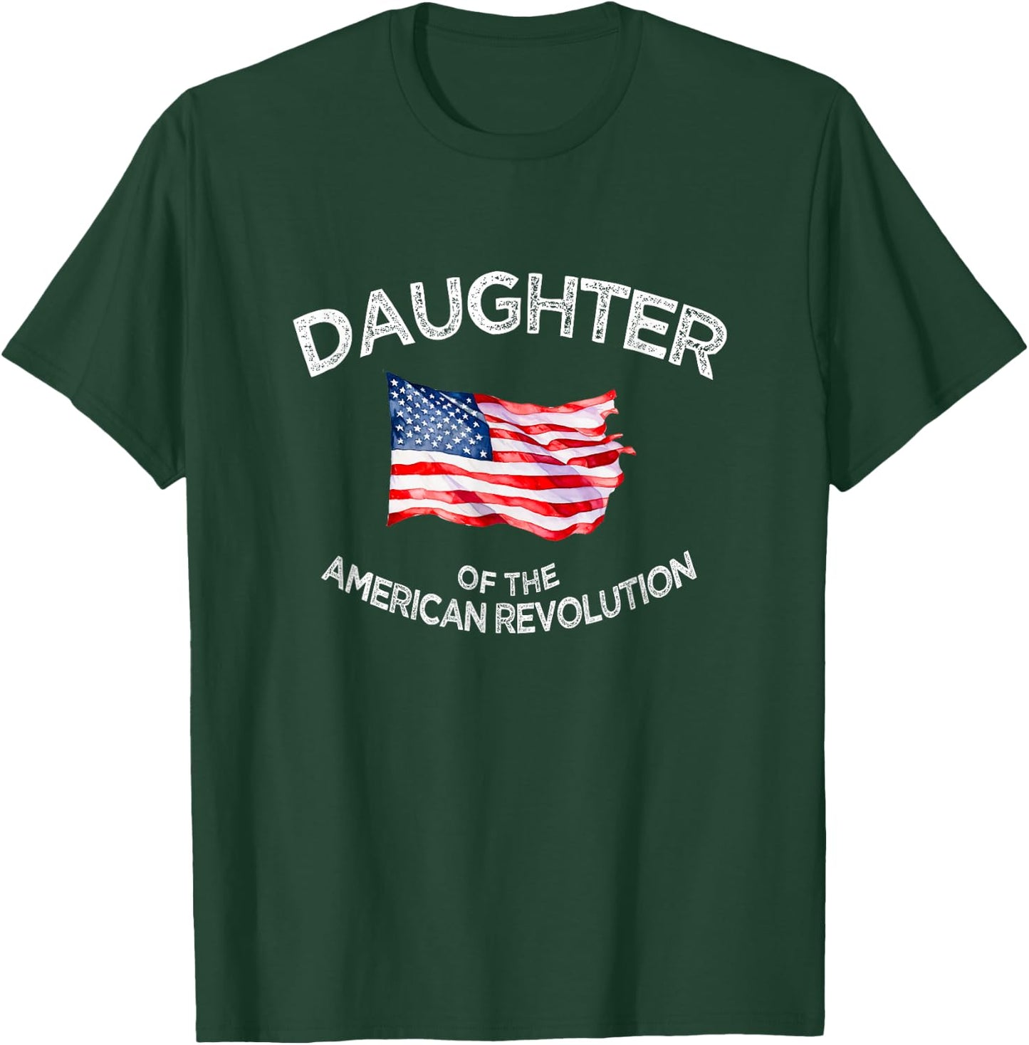 Daughter of American Revolution DAR Star Historic USA T-Shirt - T-Shirt | Forest
