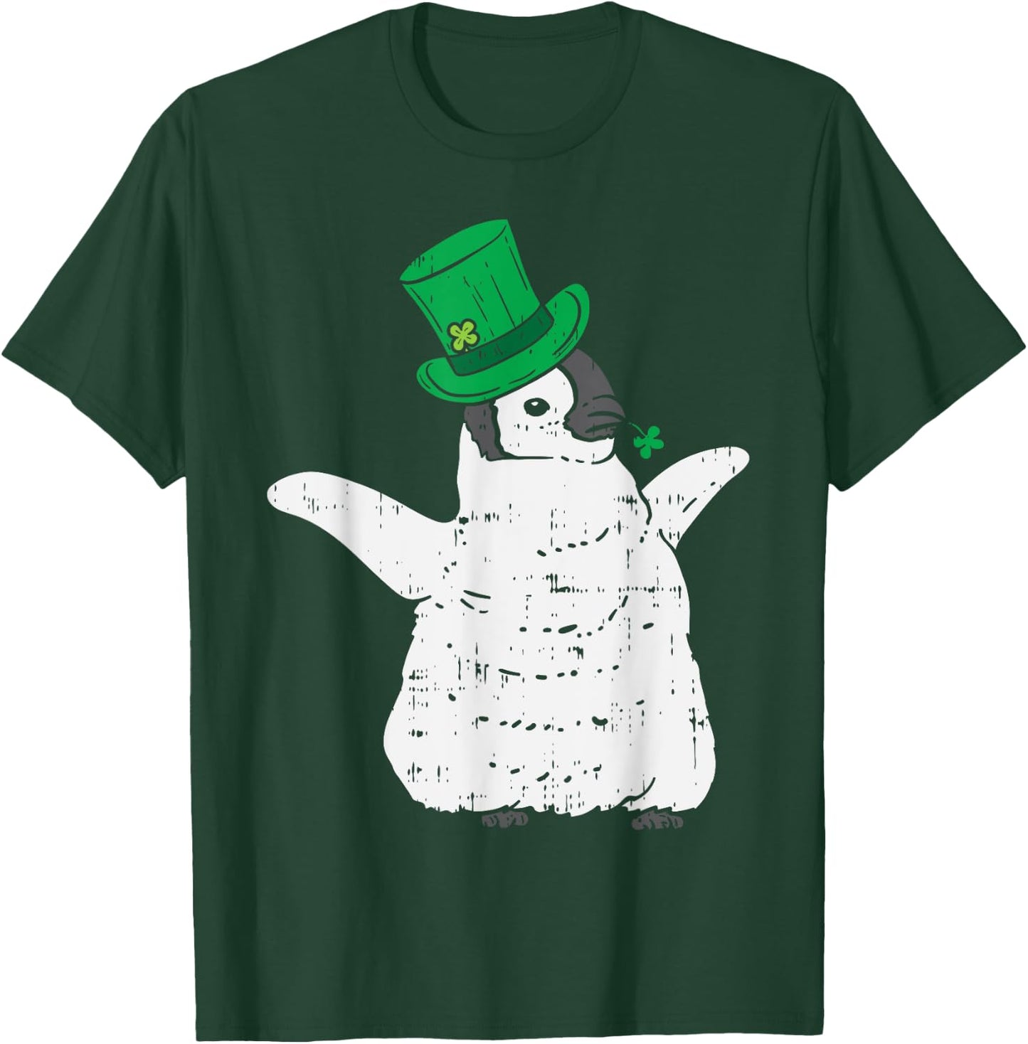 Irish Penguin Leprechaun Animal Cute Bird St Patricks Day T-Shirt - T-Shirt | Forest
