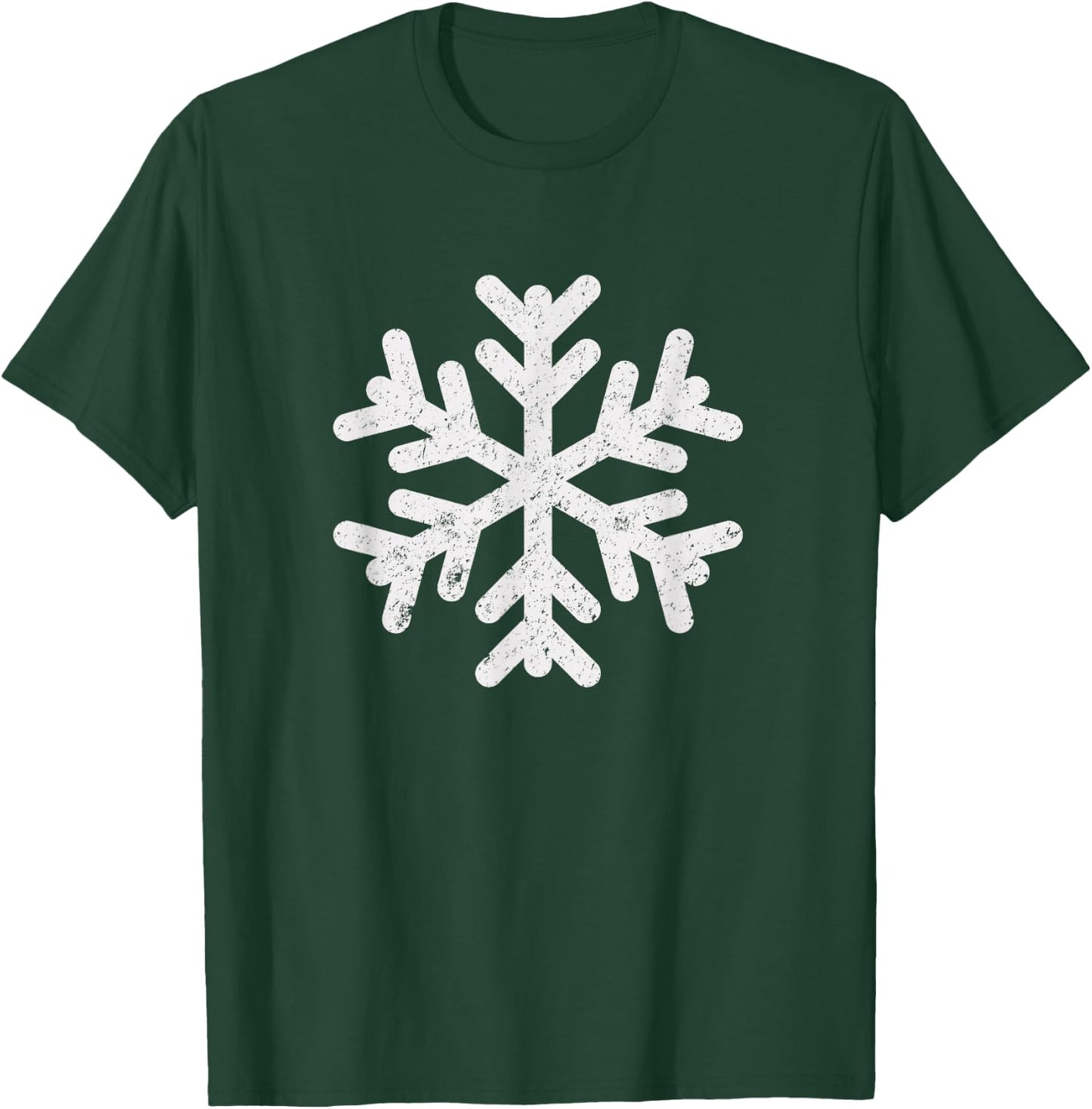 White Snowflake Cool Winter Sports Xmas Gift Men Women Kids T-Shirt - T-Shirt | Forest