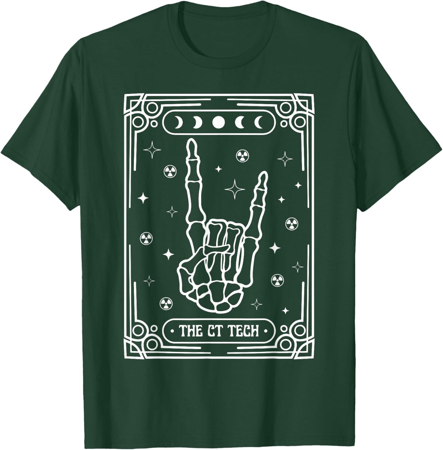 Retro CT Tech Tarot Card Radiology X-ray Tech Technologist T-Shirt - T-Shirt | Forest