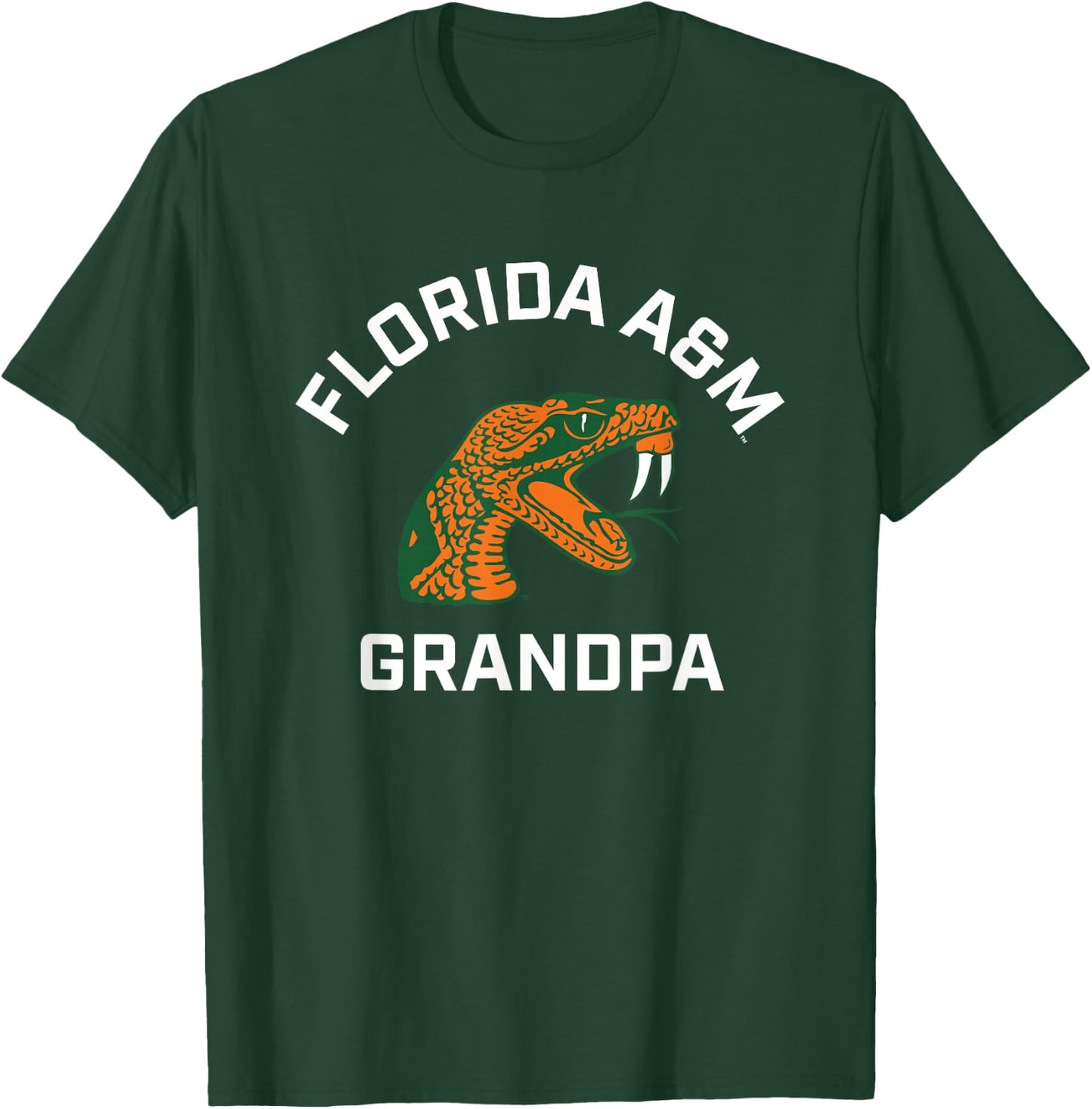 Florida A&M University FAMU Rattlers Arched Grandpa T-Shirt - T-Shirt | Forest