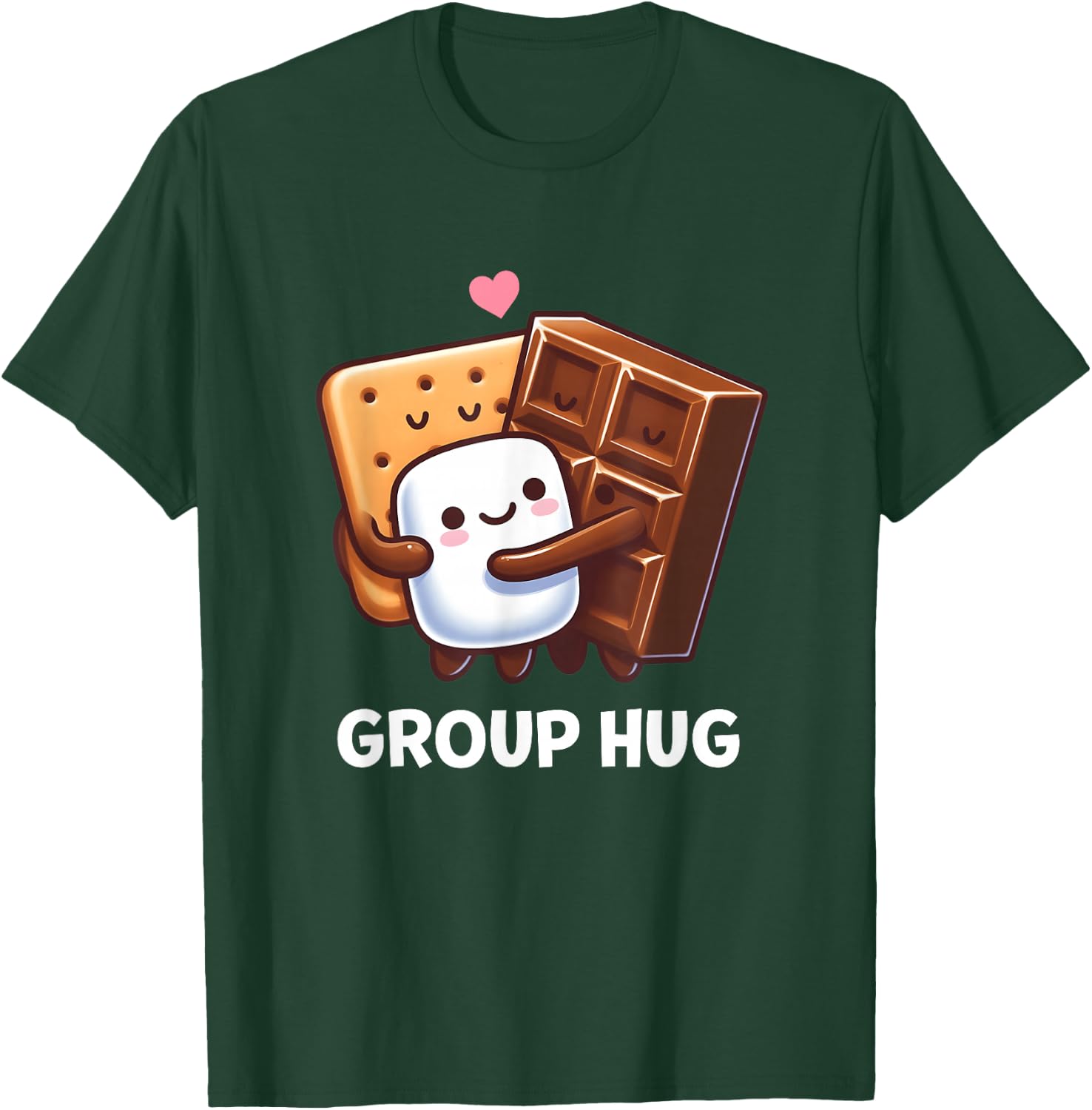Funny Camping Smores Group Hug Shirt Cute S'mores T-Shirt - T-Shirt | Forest