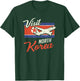 Visit North Korea Retro Flag Pyongyang Kim Jong Gift T-Shirt - T-Shirt | Forest