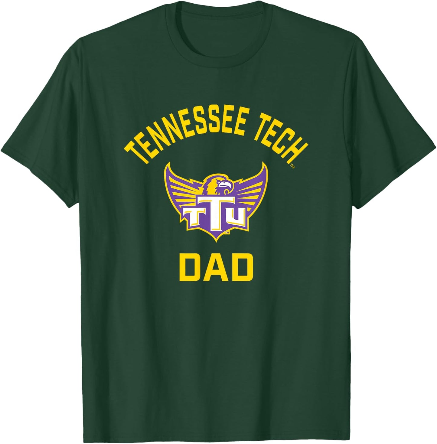 Tennessee Tech Golden Eagles Arched Dad T-Shirt - T-Shirt | Forest