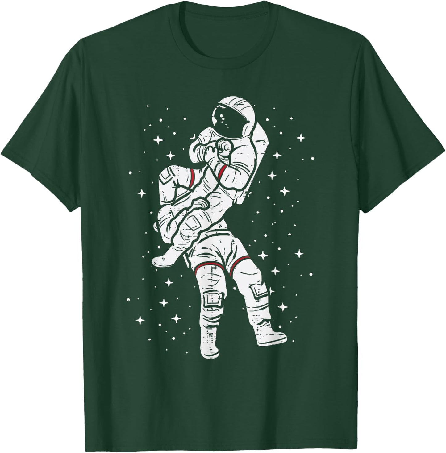 Astronaut Jiu Jitsu Funny Jujitsu Bjj Space Men Women Kids T-Shirt - T-Shirt | Forest